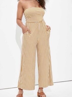 American Eagle Outfitters Striped Jumpsuit